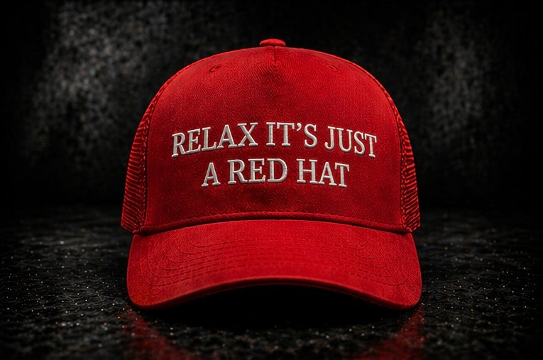 JUST A RED HAT